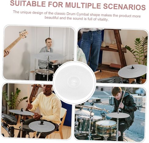 3pcs Low Volume Mute Cymbal Alloy Drum Cymbals for Quiet Practice and Lightweight for Drummers and Jazz Musicians in Saudi Arabia
