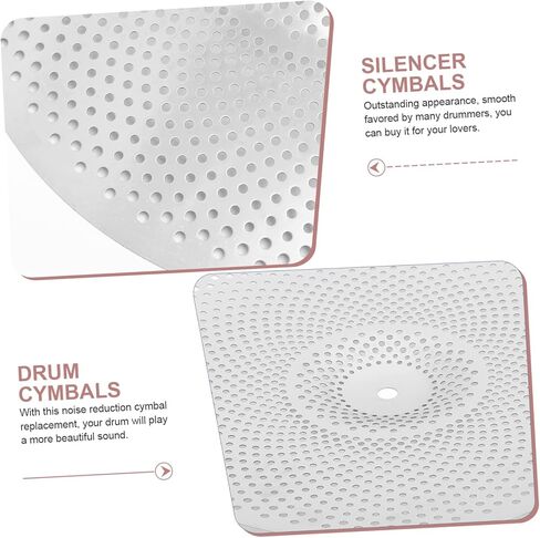 3pcs Low Volume Mute Cymbal Alloy Drum Cymbals for Quiet Practice and Lightweight for Drummers and Jazz Musicians in Saudi Arabia