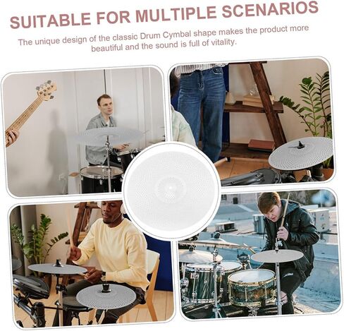 2pcs Low Volume Cymbals Drum Cymbal Mute for Jazz Drums Easy Installation Sound Enhancement in Saudi Arabia