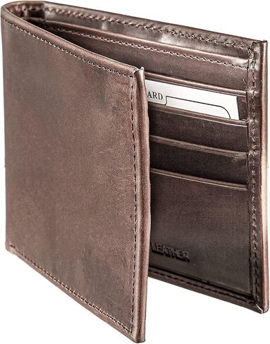 Team Sports America NFL Los Angeles Chargers Brown Wallet | Bi-Fold | Officially Licensed Stamped Logo | Made of Leather | Money and Card Organizer | Gift Box Included in Saudi Arabia