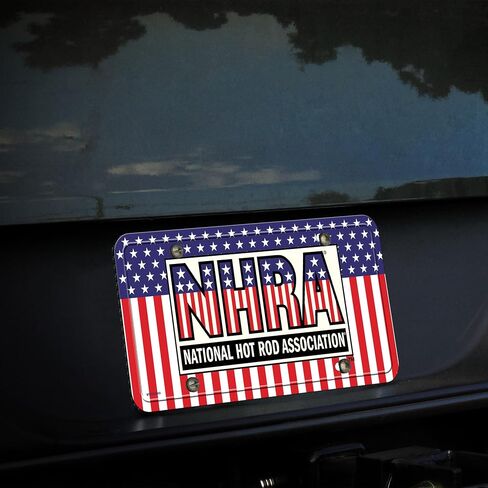 Rico Industries NHRA Championship Drag Racing Stars & Stripes Logo Metal Tag in Saudi Arabia