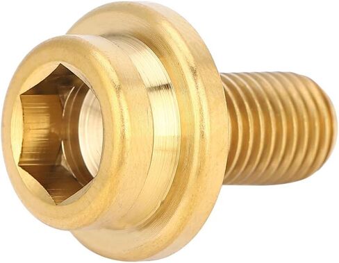 Crank Arm Bolt, 1pc Bottom Bracket Bolt Cycling Screws for Mountain Road Bikes M8*15mm (Gold) in Saudi Arabia