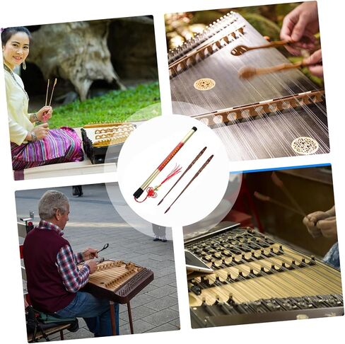 2pcs Ebony Strip Yangqin Head Dulcimer Bamboo Professional Supplies Stick Dulicmer Music Accessories for Dulcimer Tone Tuning in Saudi Arabia