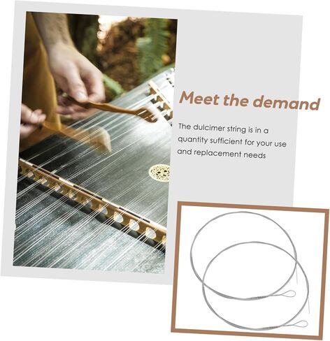 2Pcs Dulcimer Replacement Strings Steel Dulcimer Accessories for Musicians Standard Tension Easy to Use Exceptional Sound Quality in Saudi Arabia