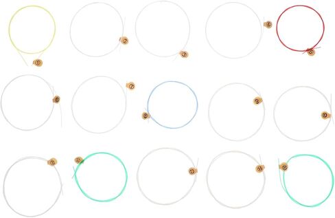 Vaguelly 15pcs Lyre Harp Strings String Dulcimer Instrument Sturdy Lyre for Musical Instruments in Saudi Arabia