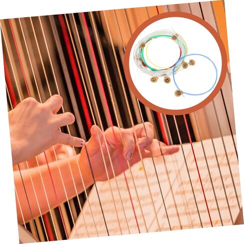Vaguelly 15pcs Lyre Harp Strings String Dulcimer Instrument Sturdy Lyre for Musical Instruments in Saudi Arabia