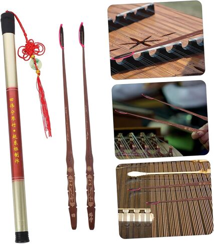 2pcs Ebony Head Piano Bamboo Key Jean Professional Dulcimer Musical Instrument Accessories Music Accessory Supplies in Saudi Arabia