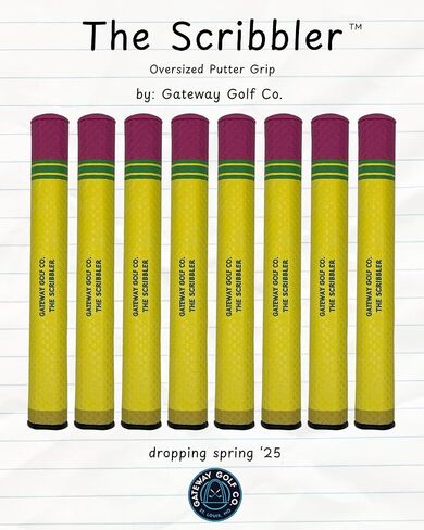 GGC 1.0 "The Scribbler" by Gateway Golf Co. | Oversized Putter Grip | Pencil Look, Soft Feel, Maximum Control in Saudi Arabia