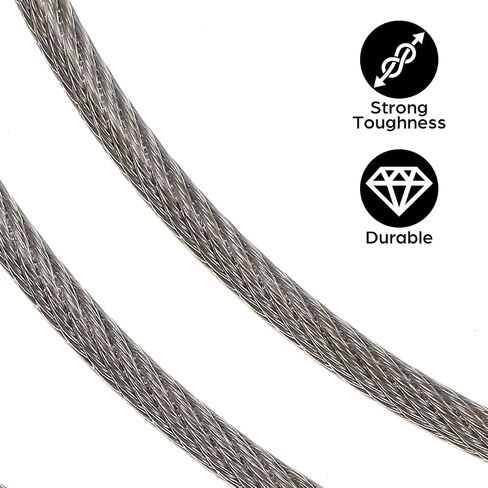 Basketball Net String Replacement Cord 70.7 Inch Plastic Coated Steel Wire Rope with Aluminum Buckle for Indoor Outdoor Basketball Hoops Frames Boards in Saudi Arabia