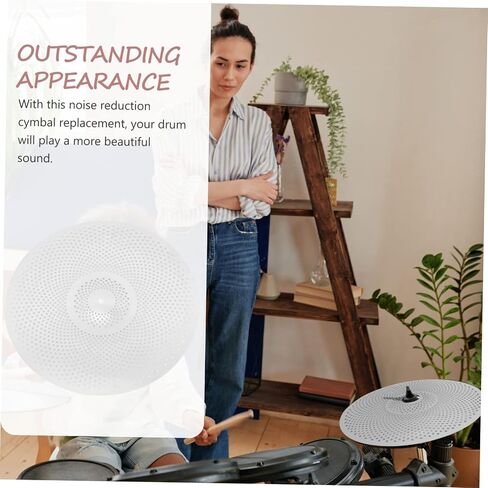 3pcs Low Volume Mute Cymbal Pack for Drummer Practice Alloy Drum Cymbals Noise Reduction Design for Home Use Includes in Saudi Arabia