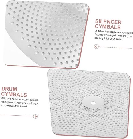 3pcs Low Volume Mute Cymbal Pack for Drummer Practice Alloy Drum Cymbals Noise Reduction Design for Home Use Includes in Saudi Arabia