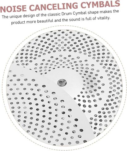 3pcs Low Volume Mute Cymbal Pack for Drummer Practice Alloy Drum Cymbals Noise Reduction Design for Home Use Includes in Saudi Arabia