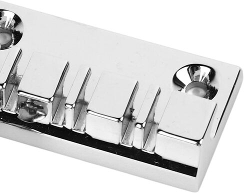 Drfeify Top Load Chrome Color Metal 12 String Saddle Bridge Tailpiece for Electric Guitars, Provides Stable Sound Quality in Saudi Arabia