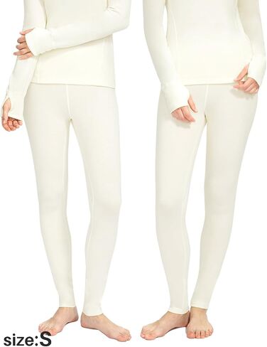 Long Johns for Women - Thermal Leggings for Women, Fleece Lined Base Layer Pants for Cold Weather Underwear Bottoms in Kuwait