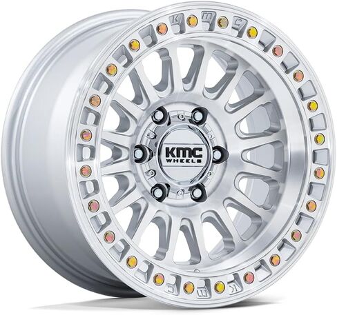 عجلات KMC IMS 17X8.5 6X1355.73 25 ملم فضي لامع مع وجه آلي - KM552SD17856325 in Kuwait