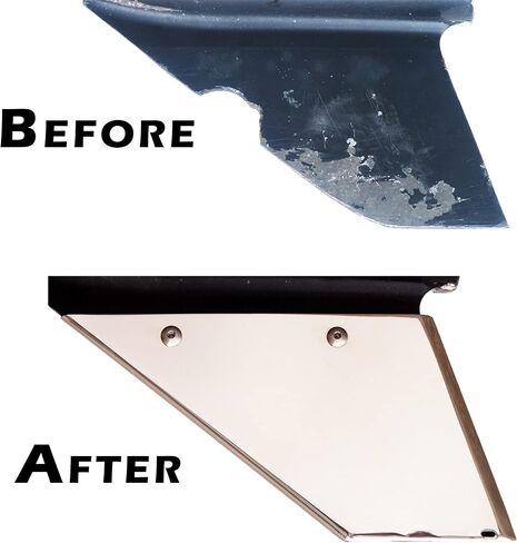 Gator Guards SkegShield Skeg Guard - Evinrude - حماية ضد أضرار الشعاب المرجانية والصخور والمنحدر - تركيب DIY، مصمم خصيصًا لملاءمة مخصصة - فتحة الصرف تمنع التآكل - صناعة أمريكية - SS00523 in Kuwait