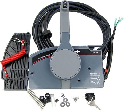 Boat Outboard Remote Control Box for Yamaha,OEM 703-48205-16-00 Right Side Mount Marine PUSH Throttle Remote Control Box With 10Pin Cable Trim and Tilt Switch 703 Remote Control Throttle Shift Box in Saudi Arabia