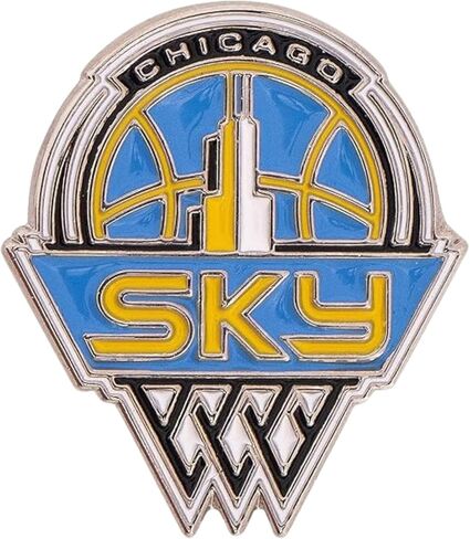 Desert Cactus Chicago Sky Lapel Pin WNBA Team Logo National Basketball Association Enamel Made of Metal (Lapel Pin) in Saudi Arabia