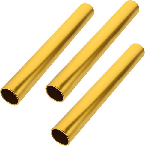 3Pcs Aluminum Alloy Relay Sticks Smooth Edges Lightweight Running for School Race Athletics Training and Competition Metal Track Equipment for Adults in Saudi Arabia