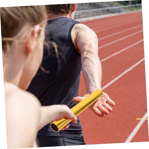 3Pcs Aluminum Alloy Relay Sticks Smooth Edges Lightweight Running for School Race Athletics Training and Competition Metal Track Equipment for Adults in Saudi Arabia