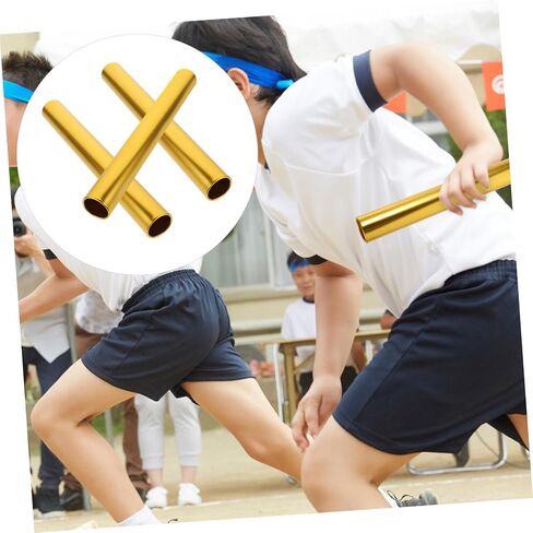 3Pcs Aluminum Alloy Relay Sticks Smooth Edges Lightweight Running for School Race Athletics Training and Competition Metal Track Equipment for Adults in Saudi Arabia