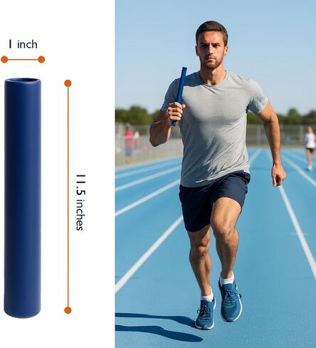 عصا تتابع للبالغين للمسار والميدان، متينة وخفيفة الوزن وغير قابلة للانزلاق مع حواف ناعمة محسنة للسلامة لسباقات التتابع والتدريب والمسابقات الرياضية in Kuwait