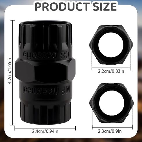 Professional Bike Freewheel Removal Tool – Heavy-Duty Steel Cassettes Lockring Socket, Cassettes Lockring Remover Tool, Essential Bicycle Repair Tool for Mechanics & DIY in Saudi Arabia