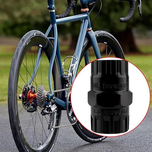 Professional Bike Freewheel Removal Tool – Heavy-Duty Steel Cassettes Lockring Socket, Cassettes Lockring Remover Tool, Essential Bicycle Repair Tool for Mechanics & DIY in Saudi Arabia