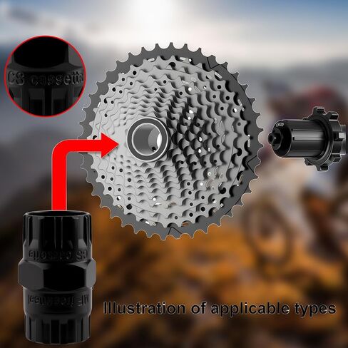 Professional Bike Freewheel Removal Tool – Heavy-Duty Steel Cassettes Lockring Socket, Cassettes Lockring Remover Tool, Essential Bicycle Repair Tool for Mechanics & DIY in Saudi Arabia