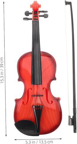 ibasenice 1Set Battery Powered Violin for Realistic Simulated Instrument with Playable Strings Portable Music Plaything for Young Beginners for Music Exploration and Fun in Saudi Arabia