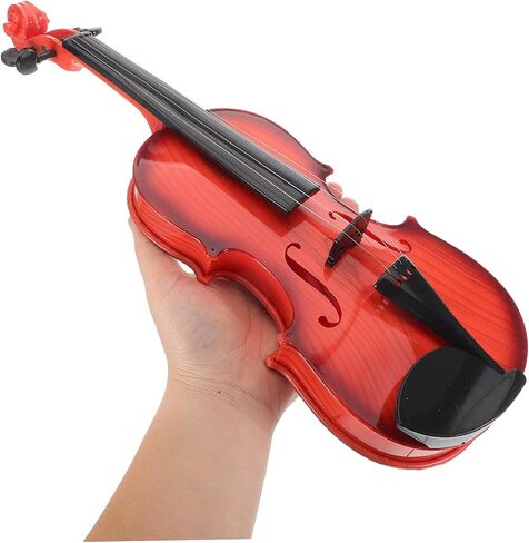 ibasenice 1Set Battery Powered Violin for Realistic Simulated Instrument with Playable Strings Portable Music Plaything for Young Beginners for Music Exploration and Fun in Saudi Arabia