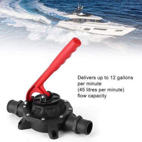 Plastic Handle Marine Manual Diaphragm Hand Bilge for Boat Yacht Compact Self-Priming Design High Capacity Construction Ergonomic Grip Backup Emergency Pump in Saudi Arabia