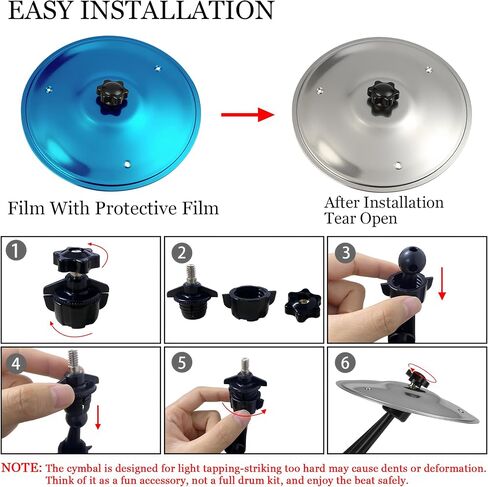 Car Cymbal Air Vent Car Symbol Drum Crash Cymbal w/Mini Drum Stick,Mini Drum Cymbal,Add Fun to Your Drive,Funny Musical Instruments Gadget for Drummer Music Lovers Gift,Car Accessory All Vehicle Types in Saudi Arabia