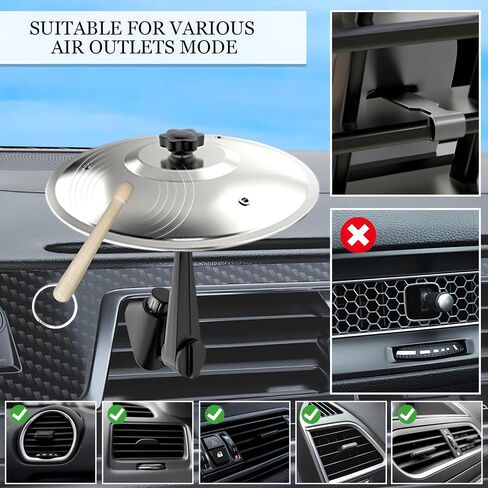 Car Cymbal Air Vent Car Symbol Drum Crash Cymbal w/Mini Drum Stick,Mini Drum Cymbal,Add Fun to Your Drive,Funny Musical Instruments Gadget for Drummer Music Lovers Gift,Car Accessory All Vehicle Types in Saudi Arabia