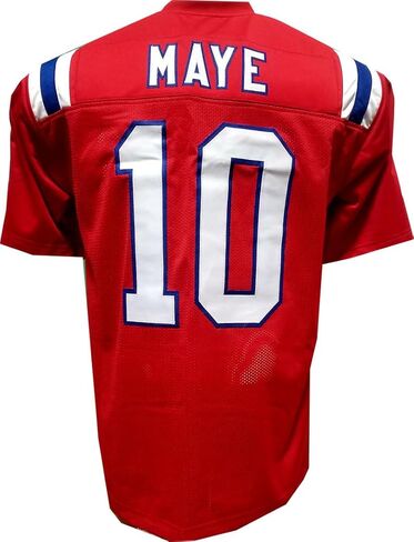 Generic Custom Stitched Drake Maye Adult Red Jersey Size Adult XL X-Large, in Saudi Arabia