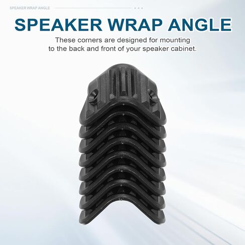 MECCANIXITY 16 Pcs Speaker Cabinet Corners Protector 40x40x40mm Plastic Stackable Guard Wrap Angle Case Edge Box Protection for Stage DJ Audio Sound Case in Saudi Arabia