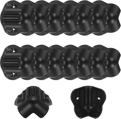 MECCANIXITY 16 Pcs Speaker Cabinet Corners Protector 40x40x40mm Plastic Stackable Guard Wrap Angle Case Edge Box Protection for Stage DJ Audio Sound Case in Saudi Arabia