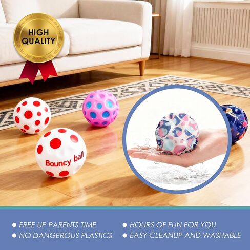 High Bounce Ball Super Bouncing Ball on a String with Wrist Strap (2-Pack) - Colorful Bounce Space Balls for Stress Relief, Indoor & Outdoor Sports Training in Saudi Arabia