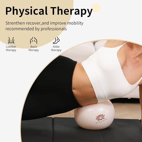 كرة بيلاتيس مقاس 10 بوصات، كرات يوجا صغيرة مضادة للانفجار ومضادة للانزلاق، مناسبة للبيلاتيس واليوجا والتدريب الأساسي والعلاج الطبيعي والتوازن والثبات وتمارين التمدد in Kuwait