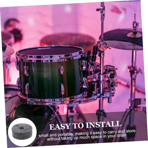 8pcs Non-slip Cymbal Felts Drum Set Accessories Noise Reduction Drum Replacement Parts for Beginners and Professionals Fit for All Brands Practice and Performance in Saudi Arabia