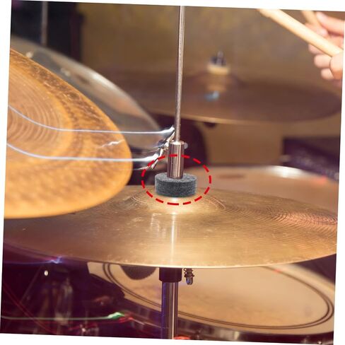 8pcs Non-slip Cymbal Felts Drum Set Accessories Noise Reduction Drum Replacement Parts for Beginners and Professionals Fit for All Brands Practice and Performance in Saudi Arabia