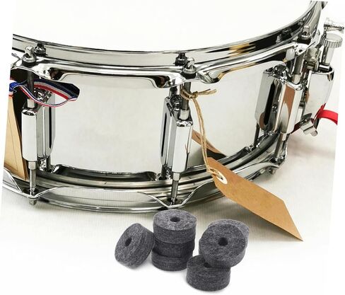 8pcs Non-slip Cymbal Felts Drum Set Accessories Noise Reduction Drum Replacement Parts for Beginners and Professionals Fit for All Brands Practice and Performance in Saudi Arabia