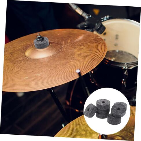 8pcs Non-slip Cymbal Felts Drum Set Accessories Noise Reduction Drum Replacement Parts for Beginners and Professionals Fit for All Brands Practice and Performance in Saudi Arabia