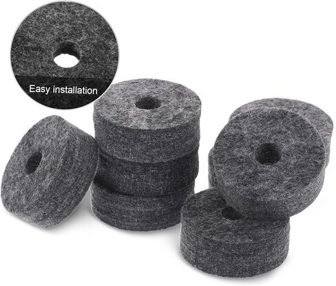 8pcs Non-slip Cymbal Felts Drum Set Accessories Noise Reduction Drum Replacement Parts for Beginners and Professionals Fit for All Brands Practice and Performance in Saudi Arabia