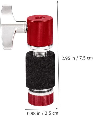 Drum Cymbal Felt Pads with Metal Washers Non-slip Protection for Drum Kit Clutch Accessories Compatible with Various Brands Stylish Red in Saudi Arabia