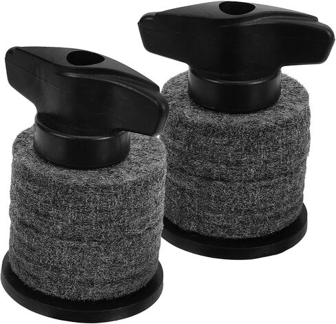 2 Sets Drum Cymbal Sleeves with Felt Pads and Hand-twist Nut Lightweight Percussion Accessories for Drum Kits Easy Replacement and Use in Saudi Arabia