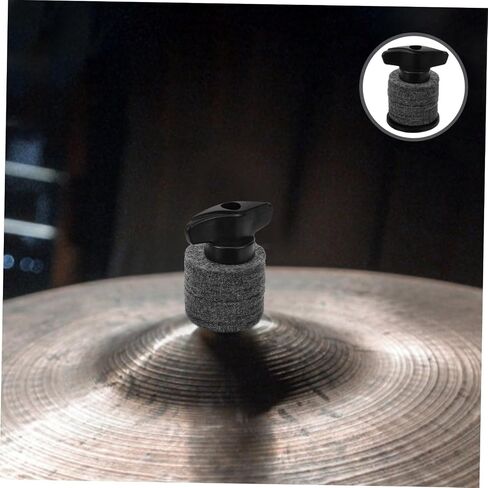 2 Sets Drum Cymbal Sleeves with Felt Pads and Hand-twist Nut Lightweight Percussion Accessories for Drum Kits Easy Replacement and Use in Saudi Arabia