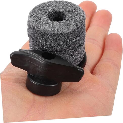 2 Sets Drum Cymbal Sleeves with Felt Pads and Hand-twist Nut Lightweight Percussion Accessories for Drum Kits Easy Replacement and Use in Saudi Arabia