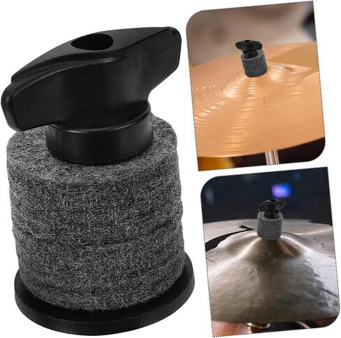 2 Sets Drum Cymbal Sleeves with Felt Pads and Hand-twist Nut Lightweight Percussion Accessories for Drum Kits Easy Replacement and Use in Saudi Arabia