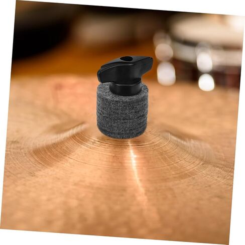 2 Sets Drum Cymbal Sleeves with Felt Pads and Hand-twist Nut Lightweight Percussion Accessories for Drum Kits Easy Replacement and Use in Saudi Arabia